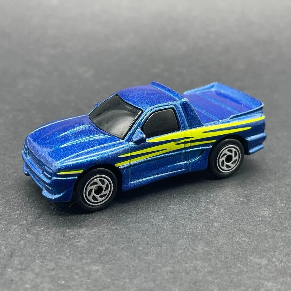 Matchbox The Buster 1990's Pickup Truck Blue Graphics Diecast‎ 1/64 Scale Loose